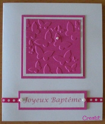 Carte baptême Eléa